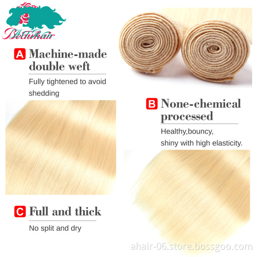 Wholesale Indian Blond Virgin 613 Human Hair Bulk 613 Human